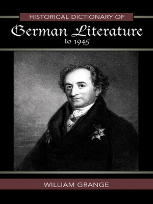 cover image of Historical Dictionary of German Literature to 1945